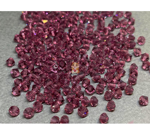Биконусы Preciosa Amethyst 3 mm