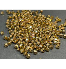 Биконусы Preciosa Crystal Aurum Full 4 mm