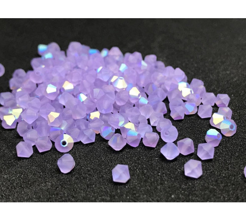 Биконусы Preciosa Violet AB Matt 3 mm