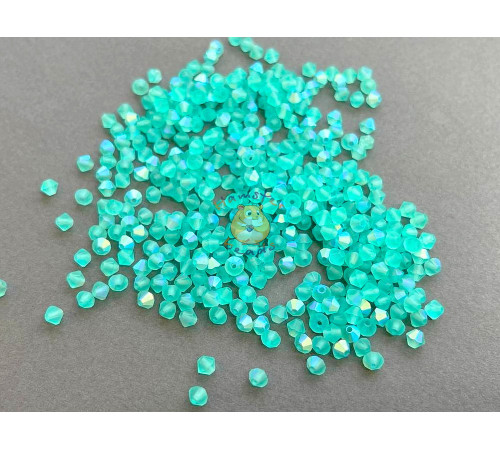 Биконусы Preciosa Caribbean Sea AB Matt 4 mm