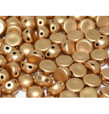 Бусины Кабошон Aztec Gold 2-hole beads 6 мм / 10 шт