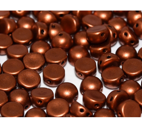 Бусины Кабошон Copper 2-hole beads 6 мм / 10 шт