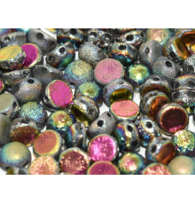 Бусины Кабошон Crystal Etched Full Vitrail 2-hole beads 6 мм / 10 шт