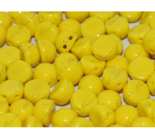 Бусины Кабошон Lemon 2-hole beads 6 мм / 10 шт
