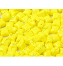 Чешские стеклянные бусины Wibeduo® Lemon Glass beads  2-hole 8x8 mm 