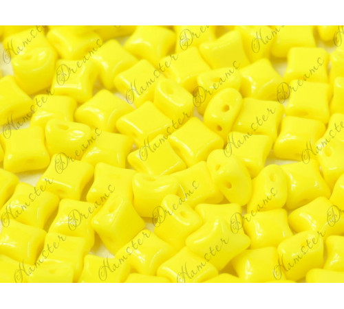 Чешские стеклянные бусины Wibeduo® Lemon Glass beads  2-hole 8x8 mm 