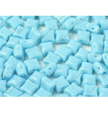 Чешские стеклянные бусины Wibeduo® Turquoise Glass beads  2-hole 8x8 mm 