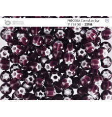 Бусины Cornelian Star Amethyst White 5/0 / 5 г
