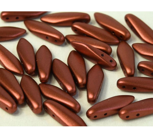 Бусины Кинжалы Copper 2-hole Glass Daggers beads 5x16 мм/ 10 шт