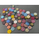Микс чешских стеклянных  бусин Boho Flower Beads 14x14mm/5 шт