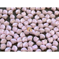 Чешские бусины MATUBO Ginko Pink Opal 7,5x7,5 мм/ 10 шт 