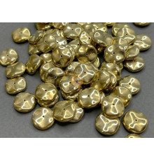 Чешские бусины Диск Crystal Amber Full 12 мм/ (1 шт)