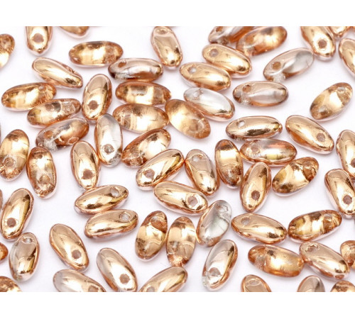 Бусины Рис Crystal Capri Gold Rizo Glass beads 2,5 x 6 mm 