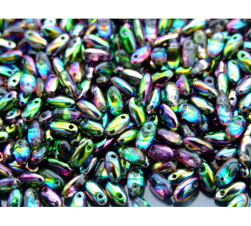 Бусины Рис Crystal Magic Orchid Rizo Glass beads 2,5 x 6 mm 