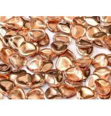 Чешские стеклянные бусины Лепестки Crystal Capri Gold Rose Petals Glass beads 8 x 7 mm 