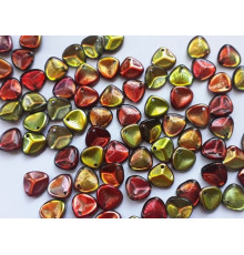 Чешские стеклянные бусины Лепестки Crystal Magic Apple Rose Petals Glass beads 8 x 7 mm 