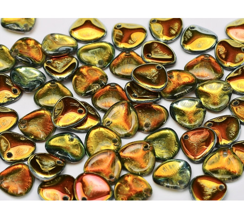 Чешские стеклянные бусины Лепестки Crystal Marea Rose Petals Glass beads 8 x 7 mm 
