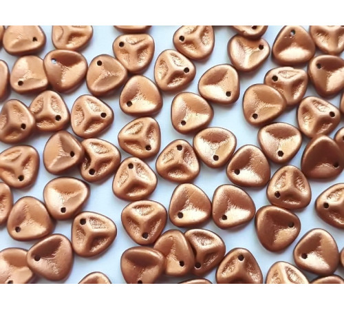 Чешские стеклянные бусины Лепестки Vintage Copper Rose Petals Glass beads 8 x 7 mm 