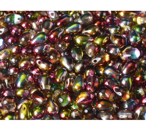 Чешские бусины Капли Crystal Magic Apple 4x6 mm / (20 шт)