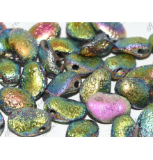 Чешские бусины Лепестки тюльпана Crystal Etched Vitrail Full Tulip Petals Glass beads 6 x 8 mm 