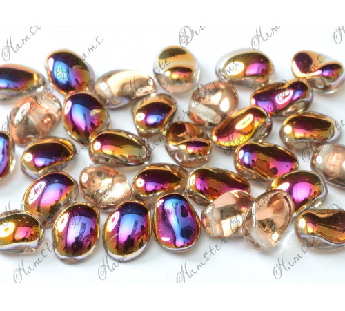 Чешские бусины Лепестки тюльпана Crystal Sliperit Tulip Petals Glass beads 4 x 6 mm 
