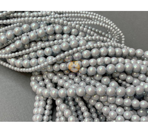 Жемчуг Серый радужный, 30003 Preciosa Ornela, pearlescent 