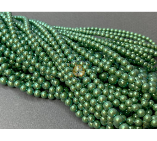 Жемчуг Зеленый радужный, 30008  Preciosa Ornela, pearlescent 