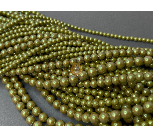 Жемчуг Оливковый радужный, 30009 Preciosa Ornela, pearlescent 