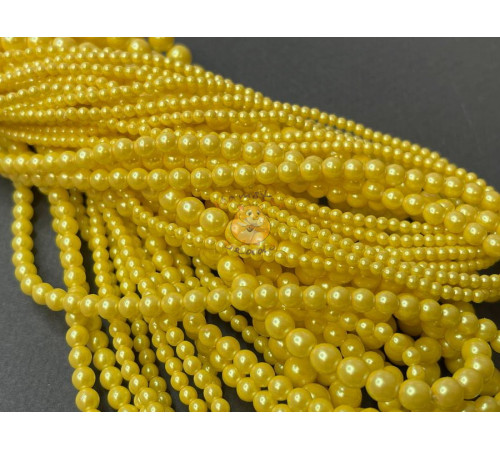 Жемчуг Желтый радужный, 30011Preciosa Ornela, pearlescent 