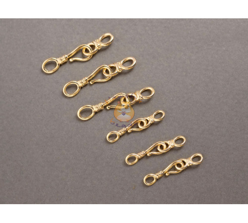 Замок крючок Золото 18К 21.5mm*4mm/1 шт
