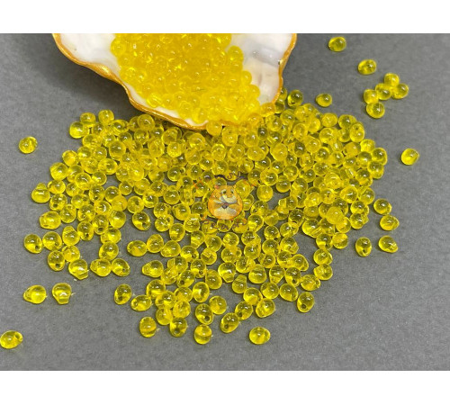 Бисер-капли Miyuki Drops Transparent Yellow 3.4 мм/ 5 г