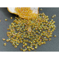 Бисер-капли Miyuki Drops Transparent Lt.Topaz AB 3.4 мм/ 5 г