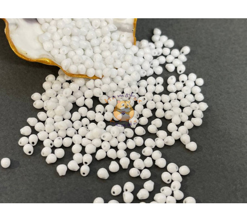 Бисер-капли Miyuki Drops Opaque White 3.4 мм/ 5 г