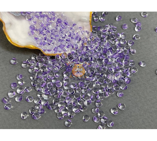 Бисер-капли Miyuki Drops Sparkling Purple Lined Crystal 3.4 мм/ 5 г