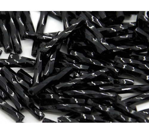 Витой стеклярус Miyuki Black TW-12-0401