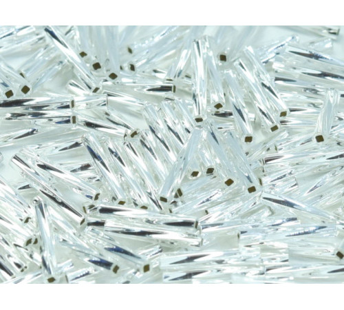 Витой стеклярус Miyuki Crystal Silver Lined TW-9-0001