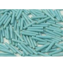 Витой стеклярус Miyuki  Matted Opaque Turquoise Blue Luster TW-12-2029