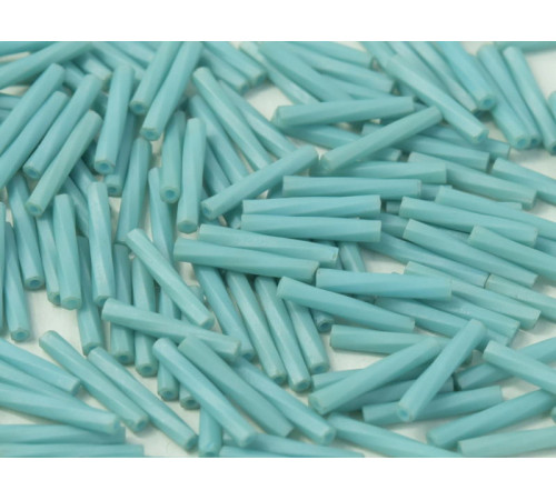 Витой стеклярус Miyuki  Matted Opaque Turquoise Blue Luster TW-12-2029