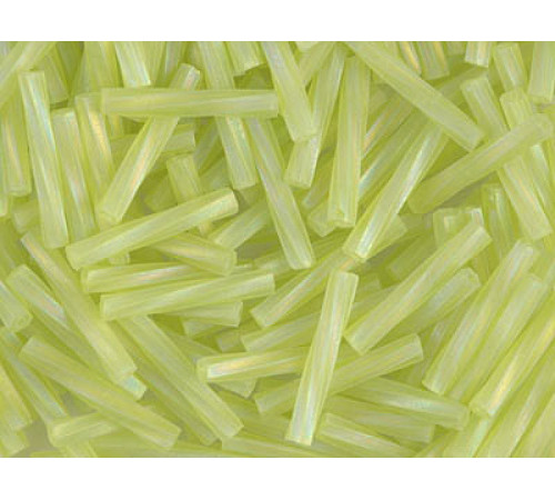 Витой стеклярус Miyuki Matted Transparent Chartreuse AB TW-12-0258F
