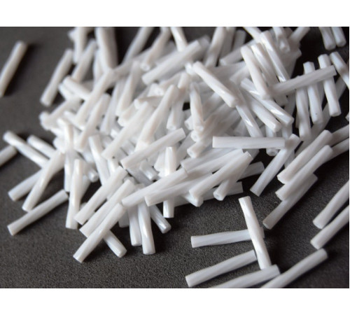 Витой стеклярус Miyuki White Opaque TW-12-0402