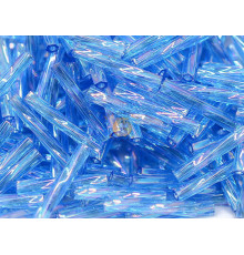Витой стеклярус Miyuki Transparent Sapphire AB TW-12-0261