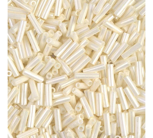 Стеклярус Miyuki Bugles #0594 - Cream Ceylon 6x1,7 mm / 5 г