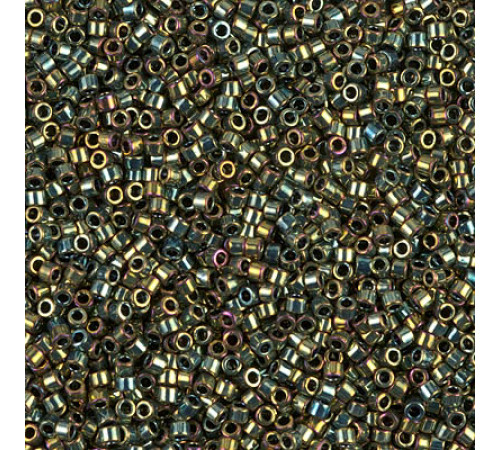 Бисер MIYUKI Delica 11/0 #DB0024 - Metallic Green AB