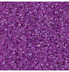 Бисер MIYUKI Delica 11/0 #DB0073 - Lined Lilac AB