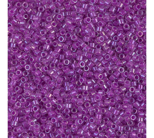 Бисер MIYUKI Delica 11/0 #DB0073 - Lined Lilac AB