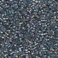 Бисер MIYUKI Delica 11/0 #DB0111 - Transparent Blue Grey Luster AB