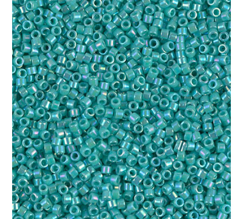 Бисер MIYUKI Delica 11/0 #DB0166 - Opaque Turquoise AB
