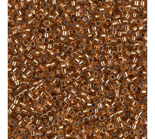 Бисер MIYUKI Delica 11/0 #DB0181 - Copper Lined Lt. Bronze