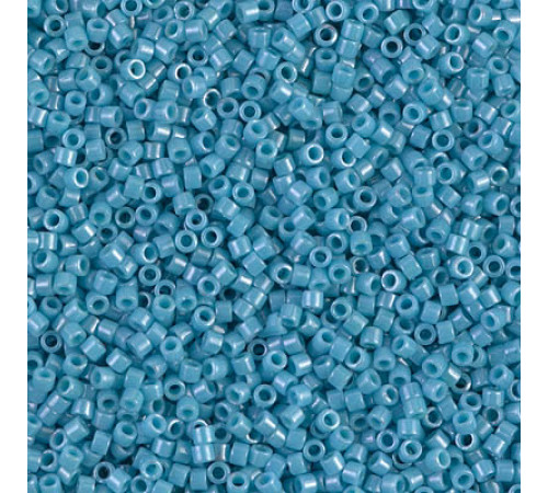 Бисер MIYUKI Delica 11/0 #DB0218 - Opaque Med Turquoise Blue Luster