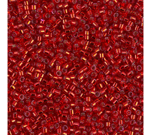 Бисер MIYUKI Delica 11/0 #DB0602 - Silver Lined Red Dyed